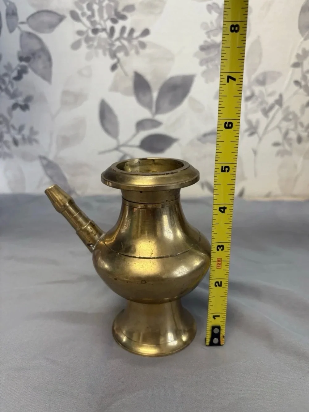 Vintage Brass  Base / Water Pipe Base – Antique-Style Indian Turkish Decor